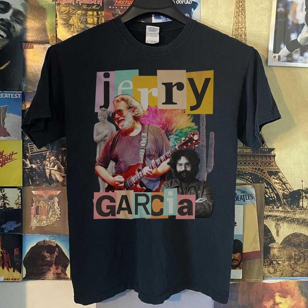 Jerry Garcia - Unisex Black T-Shirt